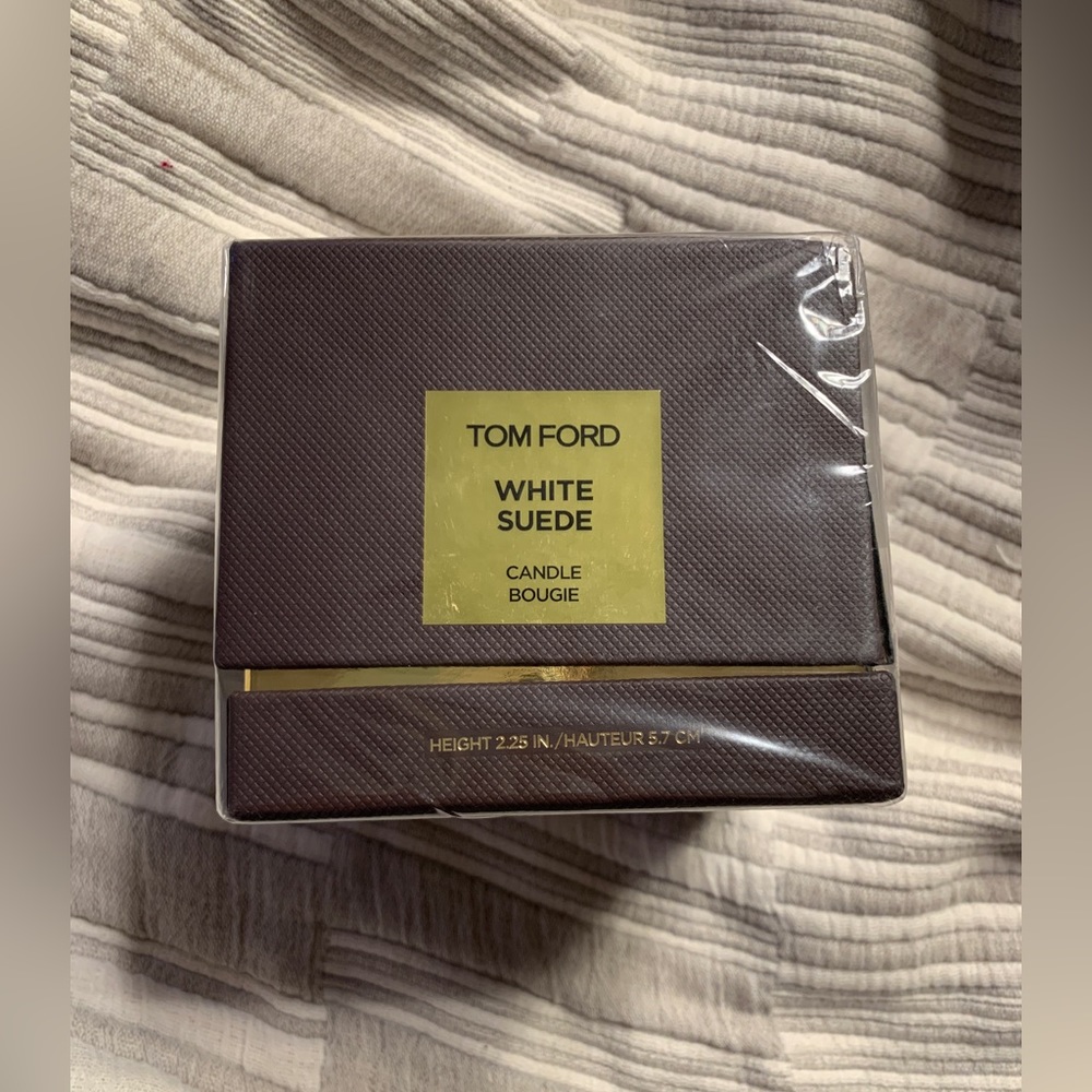 Tom Ford white suede candle